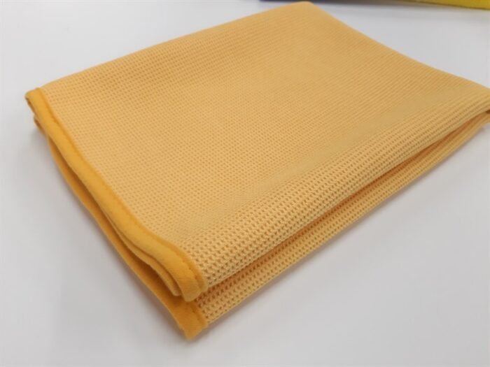 Khăn lau kính PLIX PREMIUM WAFFLE-WEAVE 320GSM, Màu: vàng