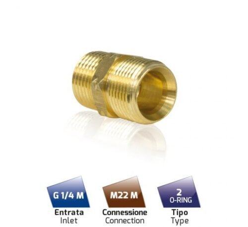 Đầu nối dây rửa xe MTM ATTACCO RAPIDO, kết nối M22 M - G 1/4 M