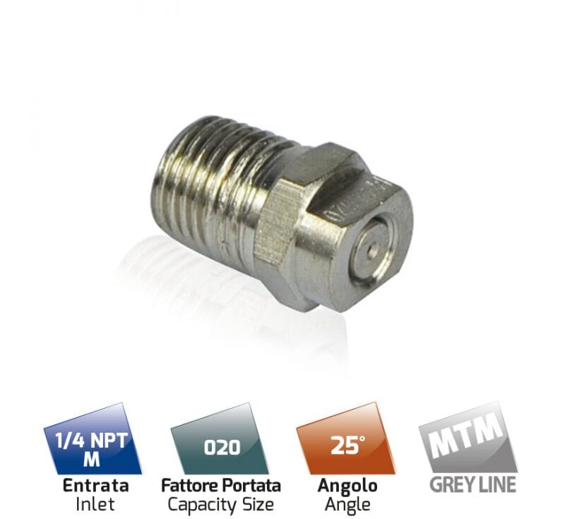 MTM HydroJet Stainless Steel 20 HPN31 | Đầu béc phun cao áp 25°