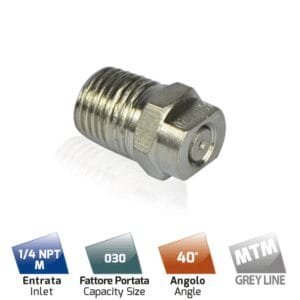 MTM HydroJet Stainless Steel 30 HPN31 | Đầu béc phun cao áp 40°